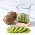 thumbnail image 5 of Cook With Color Speed Slicer Cup, 1.25 Cup Measuring Container with Stainless Steel Blades, Fruit and Vegetable Slicer, Taupe, 5 of 5