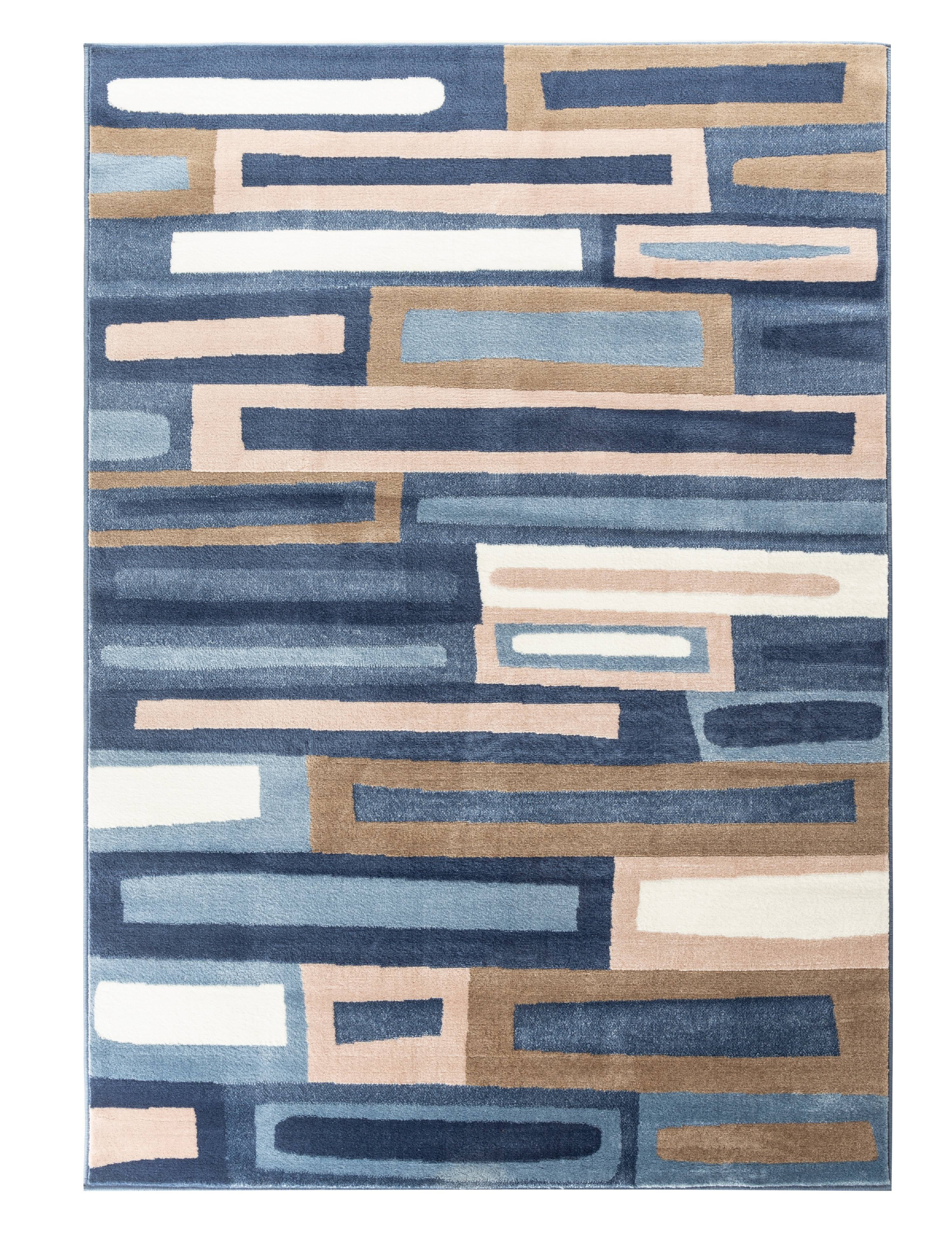 Romance Collection Rugs Blue Brown, Blue And Tan Area Rugs
