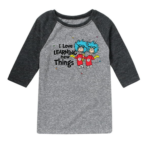 The Cat in the Hat - I Love Learning Things - Kids Raglan