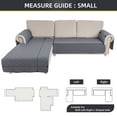 thumbnail image 4 of JIAN YA NA Sectional Couch Covers Waterproof L Shape Sofa Cover 2-Piece Reversible Couch Slipcover with Chaise Lounge Cover Furniture Protector Sofa Slipcovers for Pets Dog Cat (Small, Gray), 4 of 9