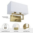 thumbnail image 2 of Brio Lighting  Pressley - 2 Light Dimmable Wall Sconce Gold, 2 of 2