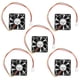 thumbnail image 2 of Ventilador De Refrigeración De La Cpu Enfriador de aire de CPU de 3 pines 12V 1/2/5/10 piezas Ventilador de tarjeta de CPU para computadora PC (5 piezas), 2 of 9