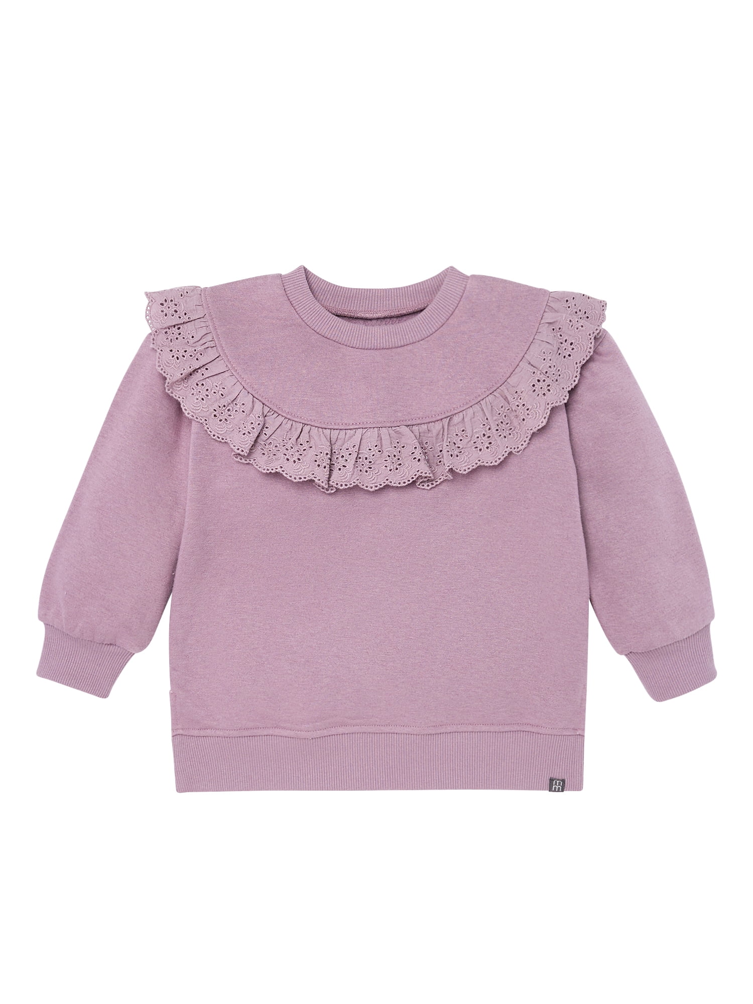 Modern Moments by Gerber Toddler Girl Eyelet Ruffle Sweatshirt Tunic and Legging Set, Sizes 12M-5T