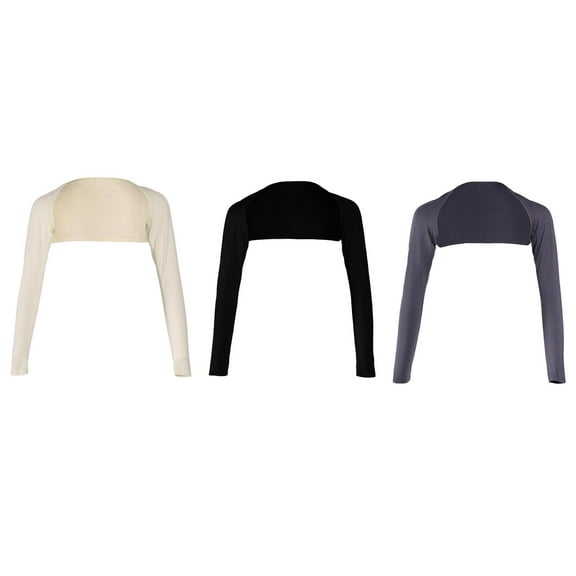 3pcs Comfortable Shoulder Full Arm Cover Shrug Hijab Tops for Golf Hiking