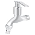 thumbnail image 2 of Grifo de lavabo de pared de aleación de zinc G1/2" para jardín para lavadoras, 2 of 8