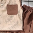 thumbnail image 5 of NAISIBABY Boys Summer Outfits 2-Piece, Graphic Sleeveless Tank Tops and Jogger Pants Kids Casual Fashion Sets Coffee Size 6, 5 of 5
