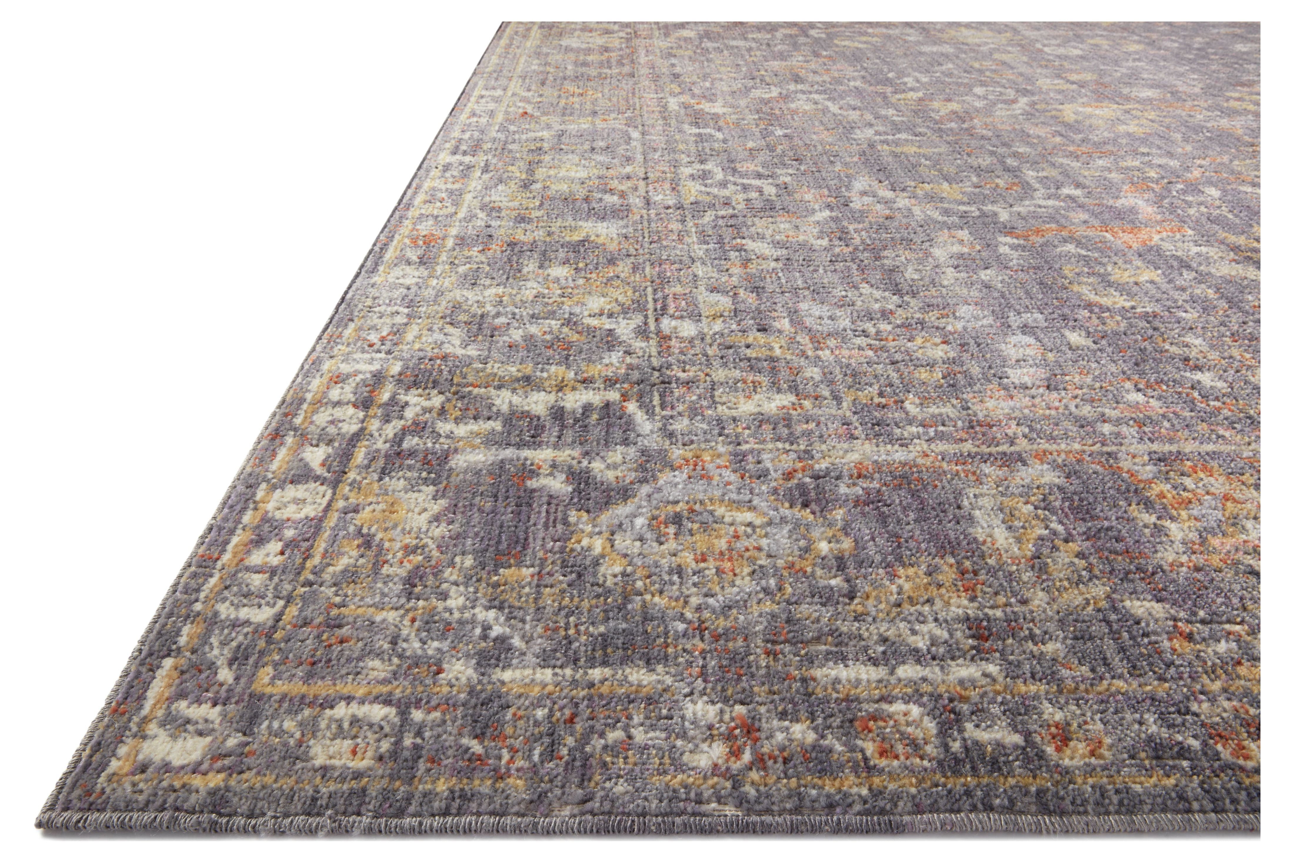 Chris Loves Julia x Loloi Rosemarie Graphite/Multi 3'-7" x 5'-7" Area Rug