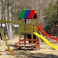 thumbnail image 3 of Hi,Fancy Toit de Remplacement pour Balançoire Imperméable Tente Pare-Soleil Vert Beige Rouge, 3 of 8