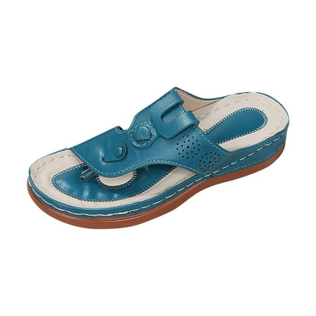 

Summer Comfortable Wedge Slippers Women Wear Thick Bottom Casual Beach Sandals