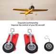 thumbnail image 4 of Tren De Aterrizaje Del Planeador Del Avión RC, Tren De Aterrizaje Delantero Del Avión RC Prueba De Desgaste Fácil Instalación Rojo Para Reemplazo, 4 of 7
