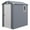 Grey, variant on Outsunny 4.5' x 6' Plastic Garden Storage Shed with Air Vents, Light Grey