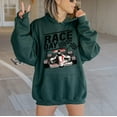 thumbnail image 5 of RACE DAY Graphic Unisex Fleece Hooded Sweatshirt, 5 of 8