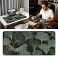 thumbnail image 1 of Klonfd Large Pad Desk Mat With Leaf Print For Home Gaming And Study 400x900mm Rubber Keyboard Pad Home & Pad Nice Edge Thick Desk Mat Laptop Slip, 1 of 6