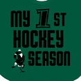thumbnail image 4 of Inktastic My 1st Hockey Season Boys Baby Bib, 4 of 4