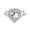 Clear, variant on Bling Jewelry Womens Romantic 3CT Heart Shape CZ Halo Engagement Ring in Sterling Silver Split Band