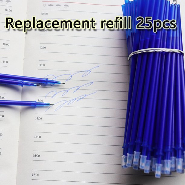 Bolígrafo de Gel borrable de 0,5mm, suministros escolares Kawaii, 25 unidades