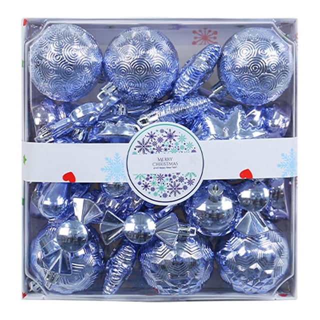 SIfdSeng Get it Fast Clear Glitter Hanging Shatterproof Baubles for Home