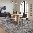 thumbnail image 2 of Garvee Vintage Rug 9'x12' Washable Rugs Large Area Rug Floral Print Geometric Rug Stain Resistant Non-Shedding Rug, Gray Brown, 2 of 7