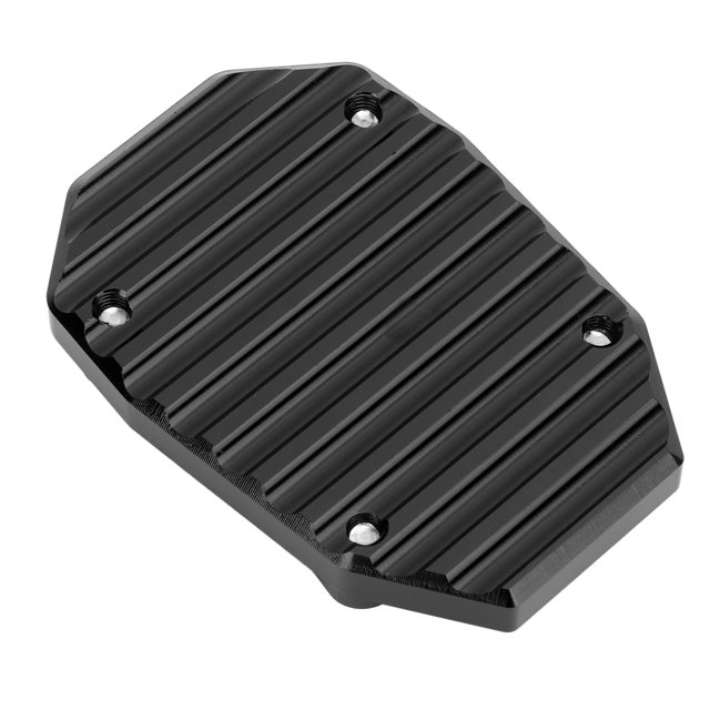Side Stand Pad Extension, Kickstand Extender Plate Aluminium Alloy Secure Simple Installation For Motorcycle Black