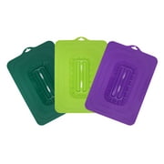 Elite Cuisine ECL-3016 Rectangular Silicone Suction Lids, Set of 3