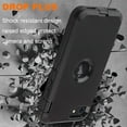 thumbnail image 7 of Entronix Heavy Duty Case Designed for iPhone 8 Shockproof Triple Layer Rugged Case, Black, 7 of 7