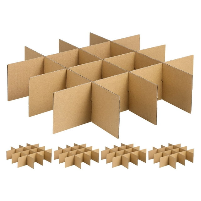 5 Pack Shipping Box Divider Cardboard Packaging Box For Glassware Moving Box With Divider Boxes And Moving Supplies