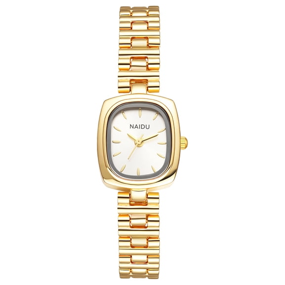 Avaner Women's Analog Quartz Business Watch: Detachable Stainless Steel Strap Square Case with Bar scale Watch