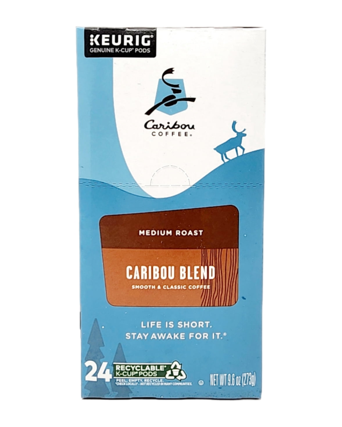 Caribou Coffee Caribou Blend Medium Roast Coffee K Cup Pods, 48 K Cups Total
