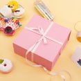 thumbnail image 6 of JINMING Pink Gift Box with Lid, Bridesmaid Proposal Box for Gift Packaging, 7.5x7.5x3 inches, 6 of 7