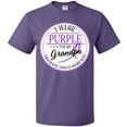 thumbnail image 3 of Inktastic I Wear Purple for my Grandpa- Pancreatic Cancer Awareness T-Shirt, 3 of 5