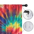 thumbnail image 4 of Blackout Kids Curtains,Colorful Rainbow Tie Dye Spiral Pattern Childrens Insulated Curtains Set Of 2,Bedroom Essentials,Toddler Room Decor 52"x84", 4 of 5