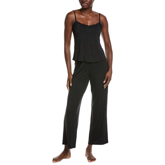 Natori womens 2pc Cami & Pant Set, XL, Black