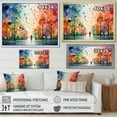 thumbnail image 4 of Designart "Bicycle Geometric Pedals Painting I" Transportation Floater Framed Wall Art Print, 4 of 7
