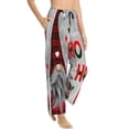 thumbnail image 2 of Xecao Cute Santa Women's Straight Lounge Pajama Pants: The Epitome of Relaxed Sleepwear, 2 of 9