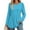 Sky Blue, variant on Long Sleeve Shirts for Women Babydoll Tops Dressy Casual Round Neck Ladies Tunic Blouses Spring Fall Clothes
