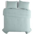 thumbnail image 3 of czyyul Comfort 3pc Waffle Comforter Set  Waffle Texture  Breathable for All-Season  Timeless Design  Made in Green  Cozy Texture  Full  White, 3 of 8