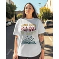 thumbnail image 3 of Women's Graphic T-Shirt White 3XL Women's Tops Drink Coffee Read Books Be Happy Crew Neck Short Sleeve Shirts for Women, 3 of 3