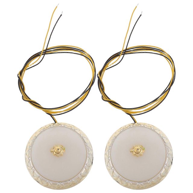 2pcs Dollhouse Ceiling Lights Round Miniature Lights for Dollhouse Bedroom Decor DIY Dollhouse Light Fixtures Suitable for Dollhouse Building Supplies
