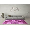 thumbnail image 3 of Ahgly Company Indoor Rectangle Abstract Purple Contemporary Area Rugs, 8' x 10', 3 of 4