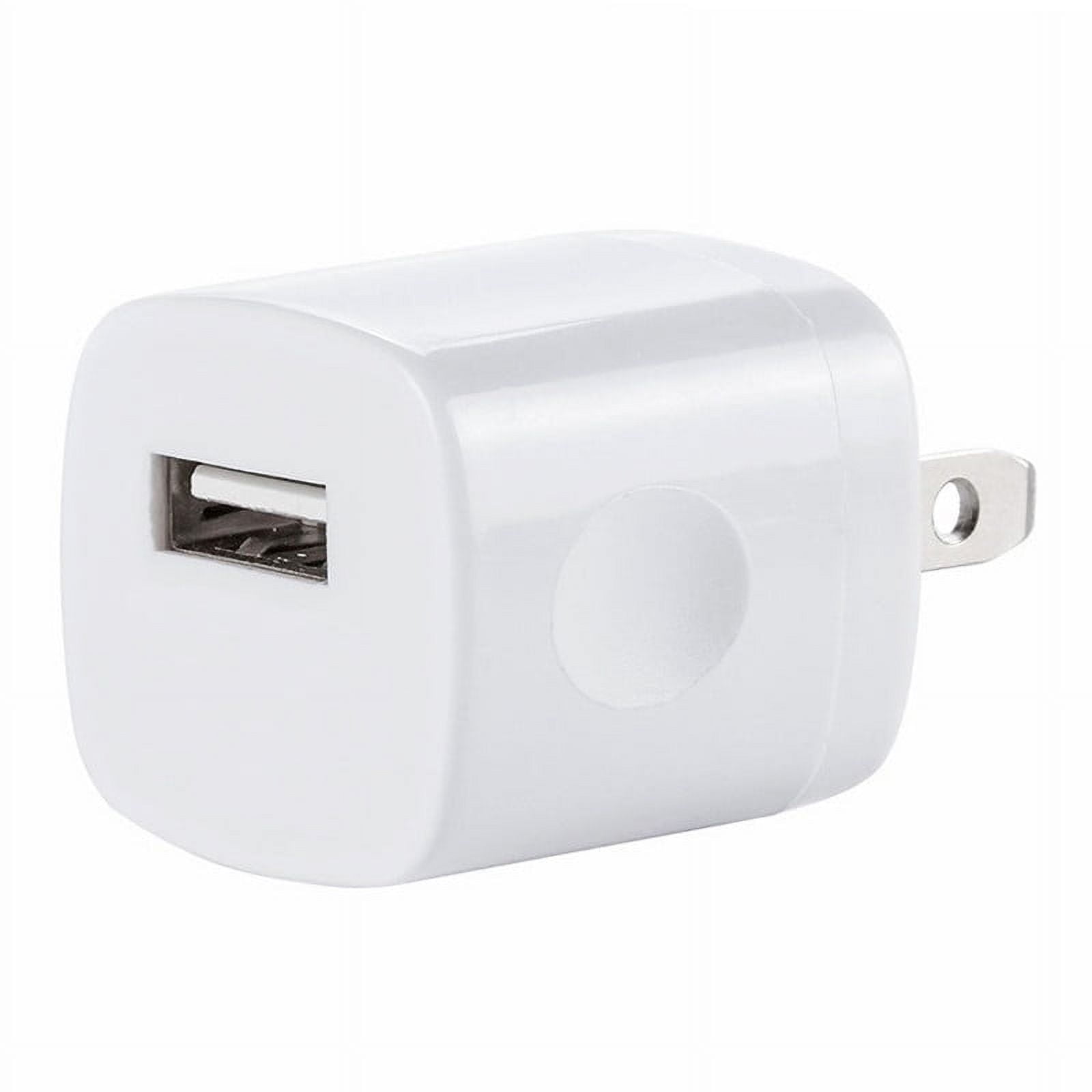 Wall Charger, Upgraded 10W 4-port USB Plug Cube Portable Wall Charger Plug for iPhone iPad Android Universal for All USB Charging Devices