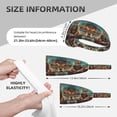 thumbnail image 2 of Pond Meditating Tiger Headbands for Women Men, Workout Elastic Sweat Band for Yoga Running Cycling Gym Exercise Non Slip Head Bands for Women's Hair, 2 of 5