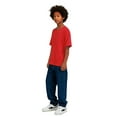 thumbnail image 4 of Zfeel Kids Athletic T-Shirt, Moisture-Wicking Sports Tee, Quick-Dry Polyester, Red, XS, 4 of 5