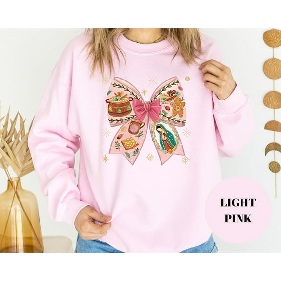 Mexican Christmas Sweatshirt – Fiesta Holiday Bow Hoodie,Cotton Pullover, Made in USA, Cultural Xmas Sweater, Perfect Gift for Christmas