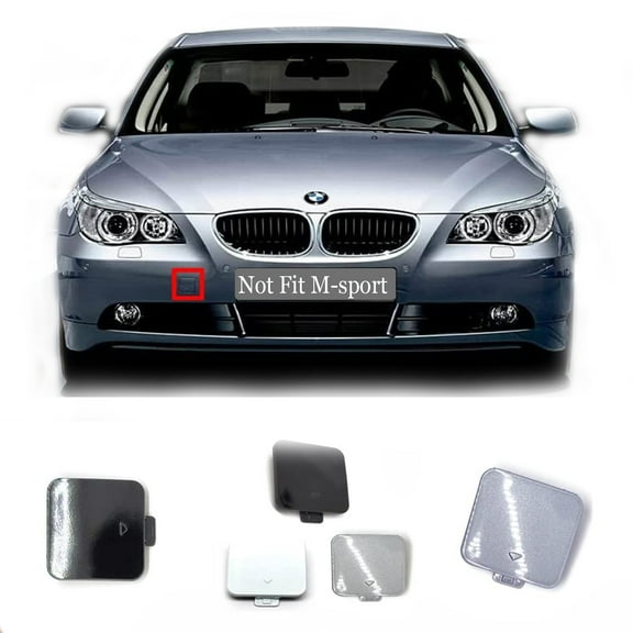 Trimla Front Tow Cover for 03-06 BMW5 E60 Sedan E61 Wagon Fit 520i 523i 528i 535i 550i 530xi 535d 540i 530i 2003 2004 2005 2006 bumper Towing Hook Eye Cap 51117111787
