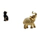 thumbnail image 1 of Escultura De Resina De Elefante Y Gato, Figura Decorativa Coleccionable, Adorno De Escritorio Para Entrada, Estantería, Sala De Estar, Dormitorio, Escritorio, Decoración Del Hogar., 1 of 8