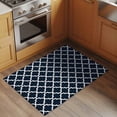 thumbnail image 3 of Moroccan Washable Area Rug 2x3 Navy Blue Geometric Farmhouse Abstract Modern Low-Profile Area Rugs with Non Slip Backing Indoor Floor Carpet for Entrance Living Room Bedroom Home Office, 3 of 9