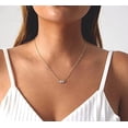 thumbnail image 2 of Colliers Diamant pour Femmes Collier Feuille Délicat Collier Lune Superposé Collier Ras du Cou Simple Bijoux Tendance Cadeaux pour Filles, 2 of 5