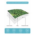 thumbnail image 5 of Quilts Full Size Bedding Set, Tropical Palm Leaves Lightweight Quilted Comforter, Summer Green Botanical Leaf Soft Reversible Bedspread Coverlet with Pillow Covers for All Season, 78" x 90", 5 of 7