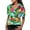 Z-Green, variante sur Chemises pour Femmes Blouse à Fleurs Funky Imprimé Ananas avec Poche avant pour Dames Élégantes