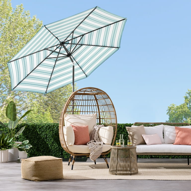 black and white patio umbrella with base Safavieh Venice Single Scallop Outdoor PURPLE LEAF SUNBRELLA Solar Air vent on top Color:Armor Red quiz:hand